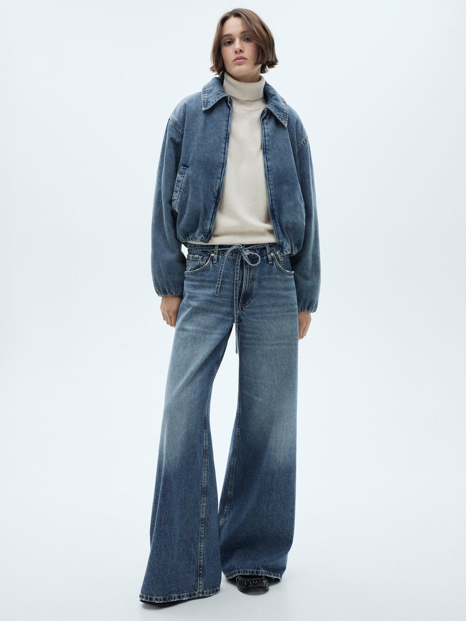 Mango Irene Denim Jacket, Blue