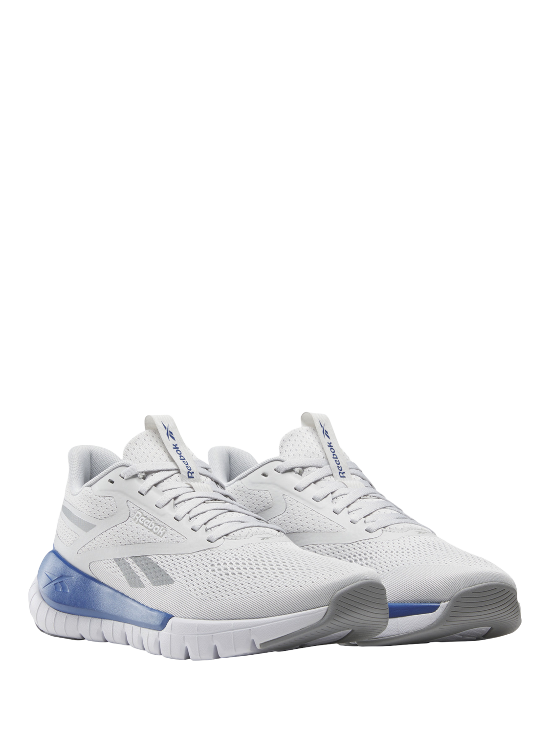 Product image 3 of 5, which shows Reebok Men's Duruflex Training Shoes, Grey/White/Blue, 7