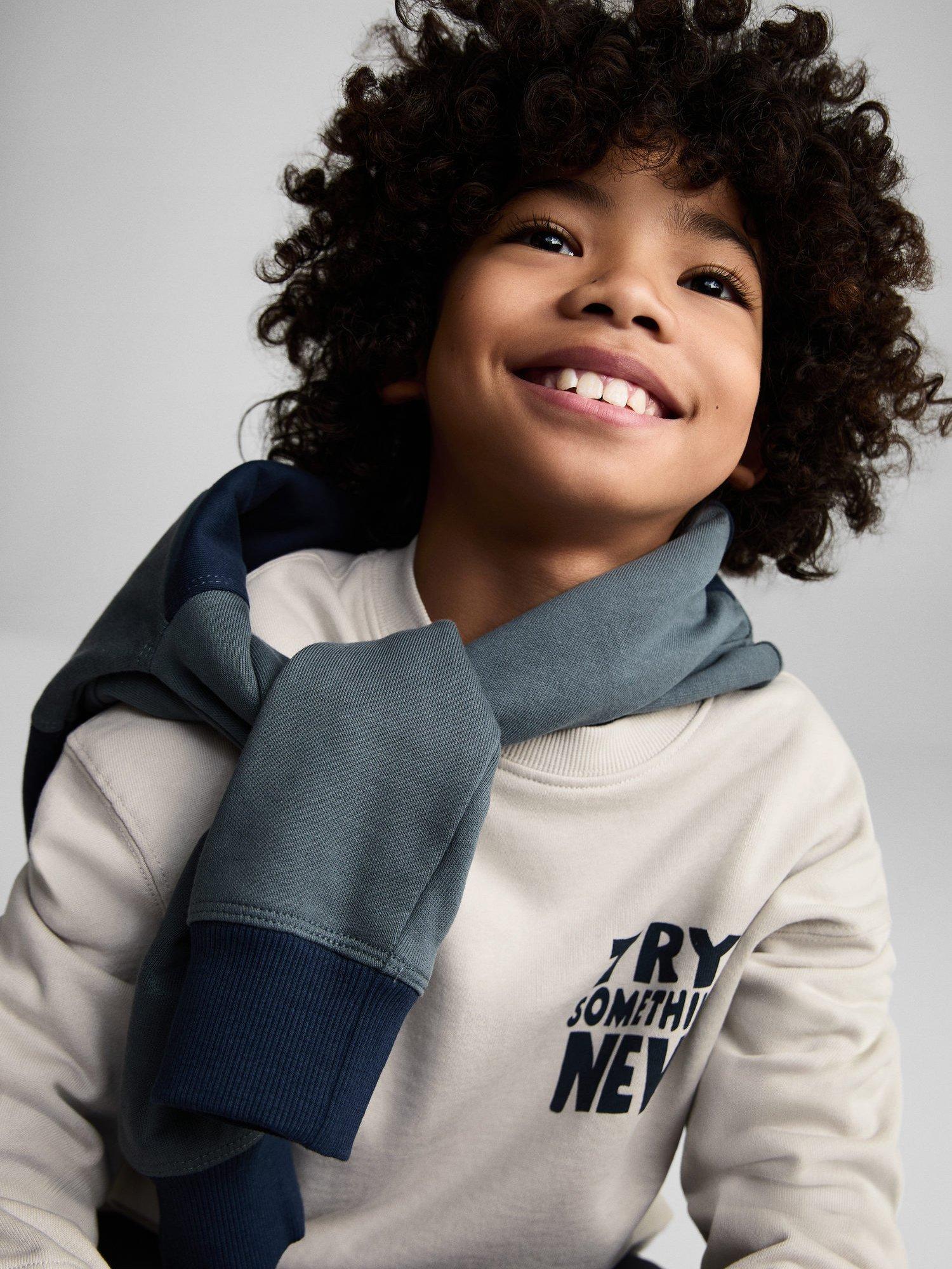 Product image 6 of 7, which shows Mango Kids' Berto Cotton Sweatshirt, Natural White, 11-12 years
