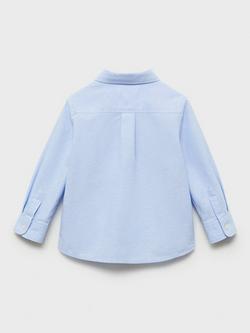 Mango Kids' Oxford Shirt - view 2, Pastel Blue