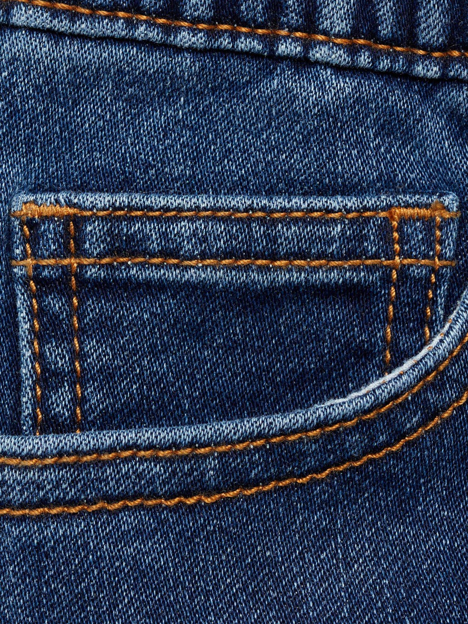 Product image 3 of 4, which shows Mango Kids' Comfy Elasticated Drawstring Waist Jeans, Navy, 6 years