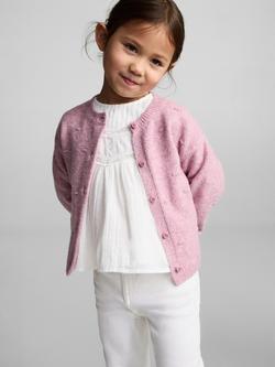 Mango Kids' Flared Jeans, White - view 2, White