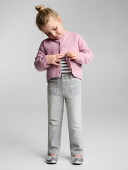 Mango Kids' Flared Jeans, Open Grey - view 2, Open Grey