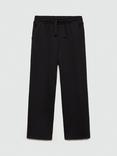 Mango Kids' Marga Drawstring Wide Leg Joggers