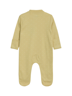 JoJo Maman Bébé Baby Lemon Applique Sleepsuit, Yellow - view 2, Yellow