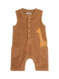 JoJo Maman Bébé Baby Giraffe Applique Romper, Brown