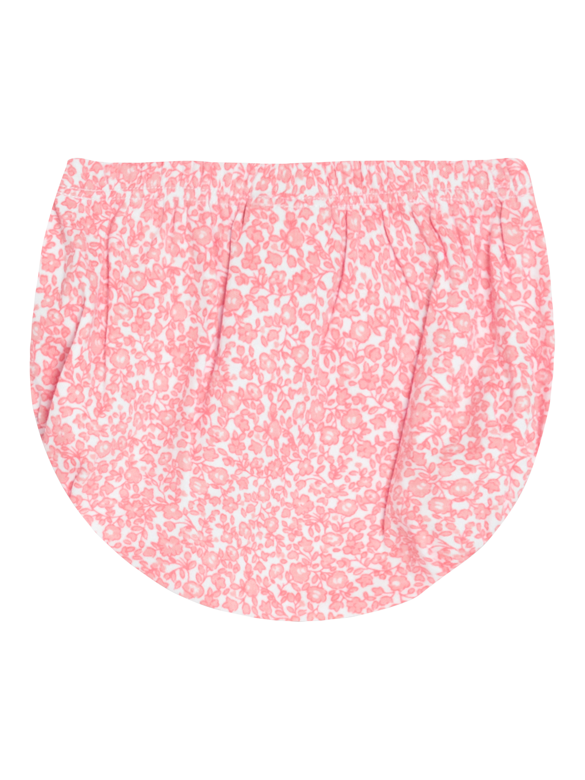 Product image 3 of 5, which shows JoJo Maman Bébé Baby Ditsy Floral Smocked Dress and Bloomers, Pink, 0-3 months