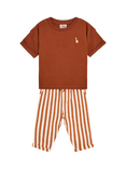 2-Piece Giraffe T-Shirt & Stripe Joggers Set