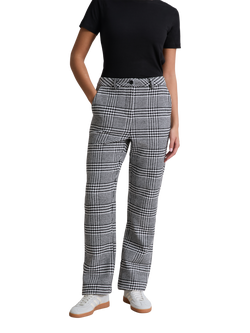 Hay Life Prince of Wales Check Suit Trousers, Black/White - view 2, Black/White