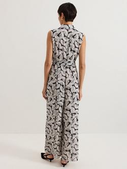 Phase Eight Janine Jumpsuit, Navy/Ivory - view 2, Navy/Ivory