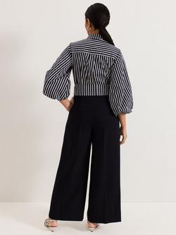 Phase Eight Petite Bree Wide Leg Jumpsuit, Navy - view 2, Navy