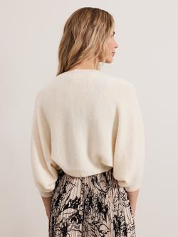 Phase Eight Leanne Cropped Shrug, White - view 2, White