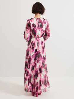 Phase Eight Petite Natalia Floral Dress, Pink - view 2, Pink