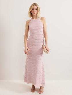 Phase Eight Amitis Sequin Dress, Antique Rose, Antique Rose