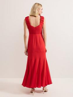 Phase Eight Ansley Strappy Maxi Dress, Red - view 2, Red