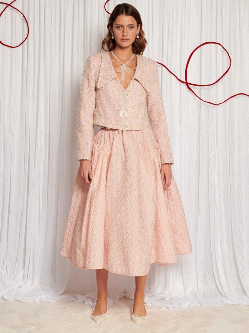 Product image 2 of 6, which shows Sister Jane Robin Tweed Jacket, Pnk, 6