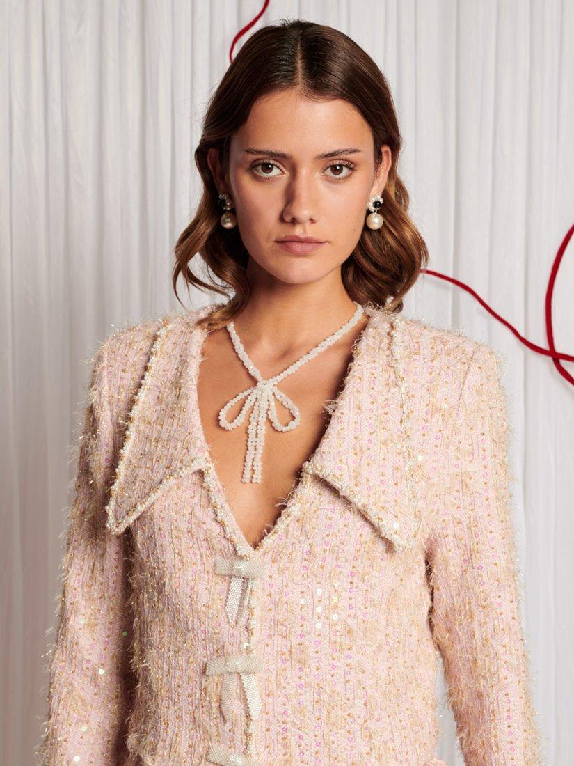 Product image 5 of 6, which shows Sister Jane Robin Tweed Jacket, Pnk, 6