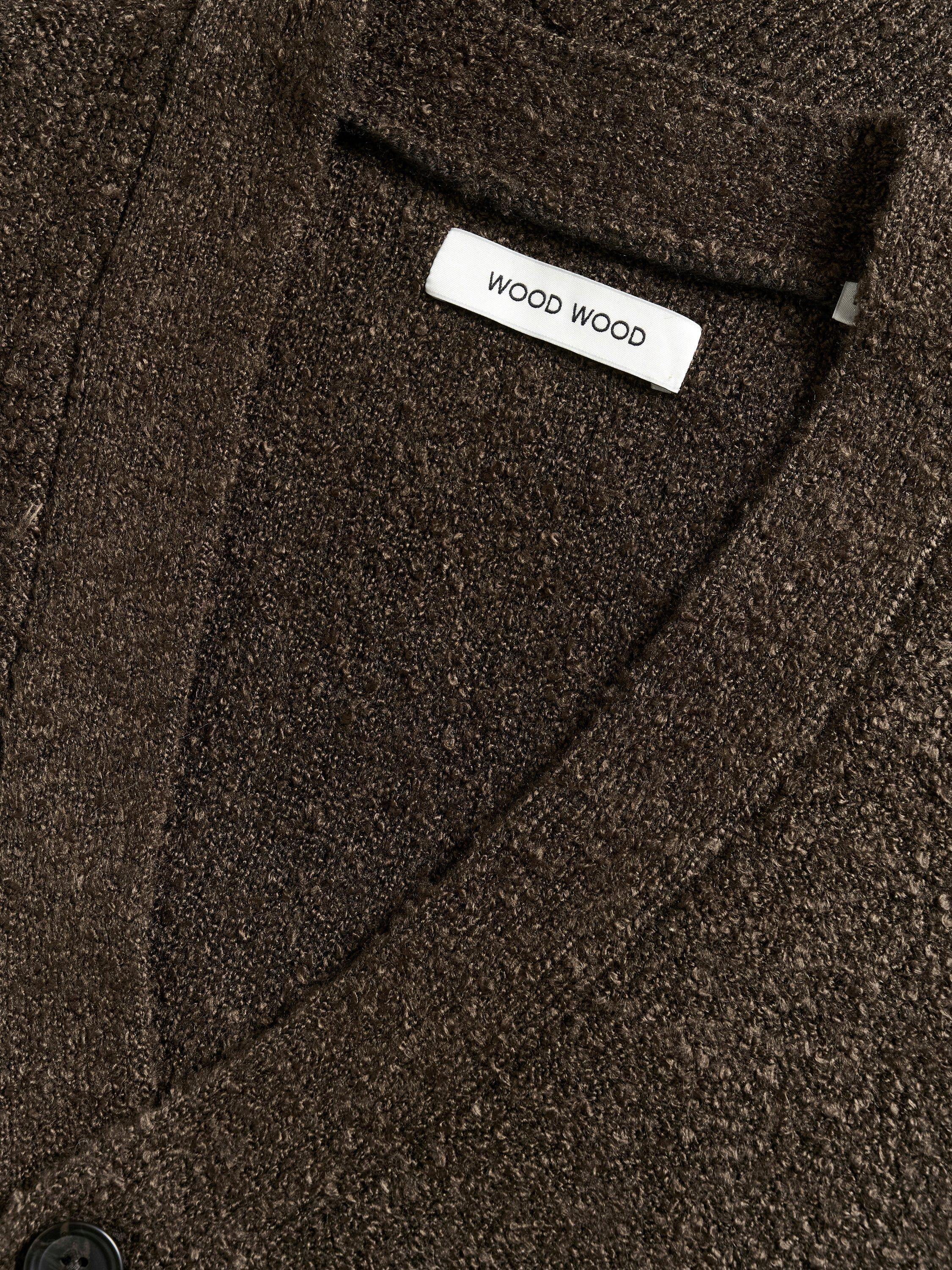 Product image 2 of 2, which shows WOOD WOOD Button-Through Cardigan, Licorice, S