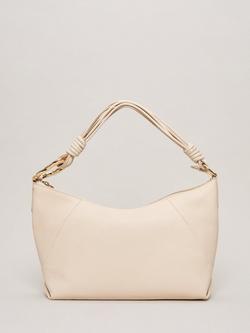 Phase Eight Leather Twist Handle Bag, Cream, Cream