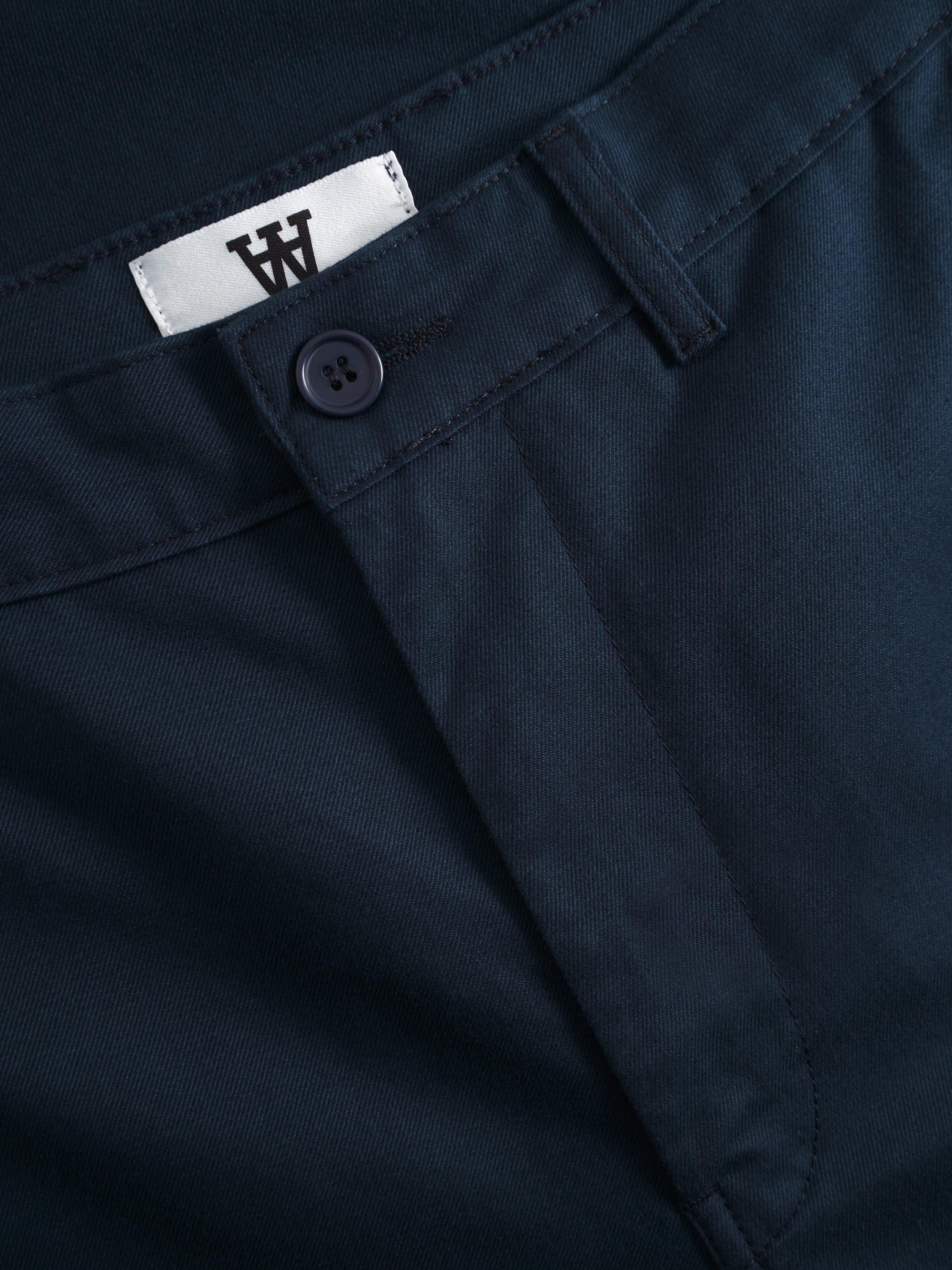 Product image 2 of 2, which shows WOOD WOOD Silas Straight Leg Trousers, Outer Space, 32R