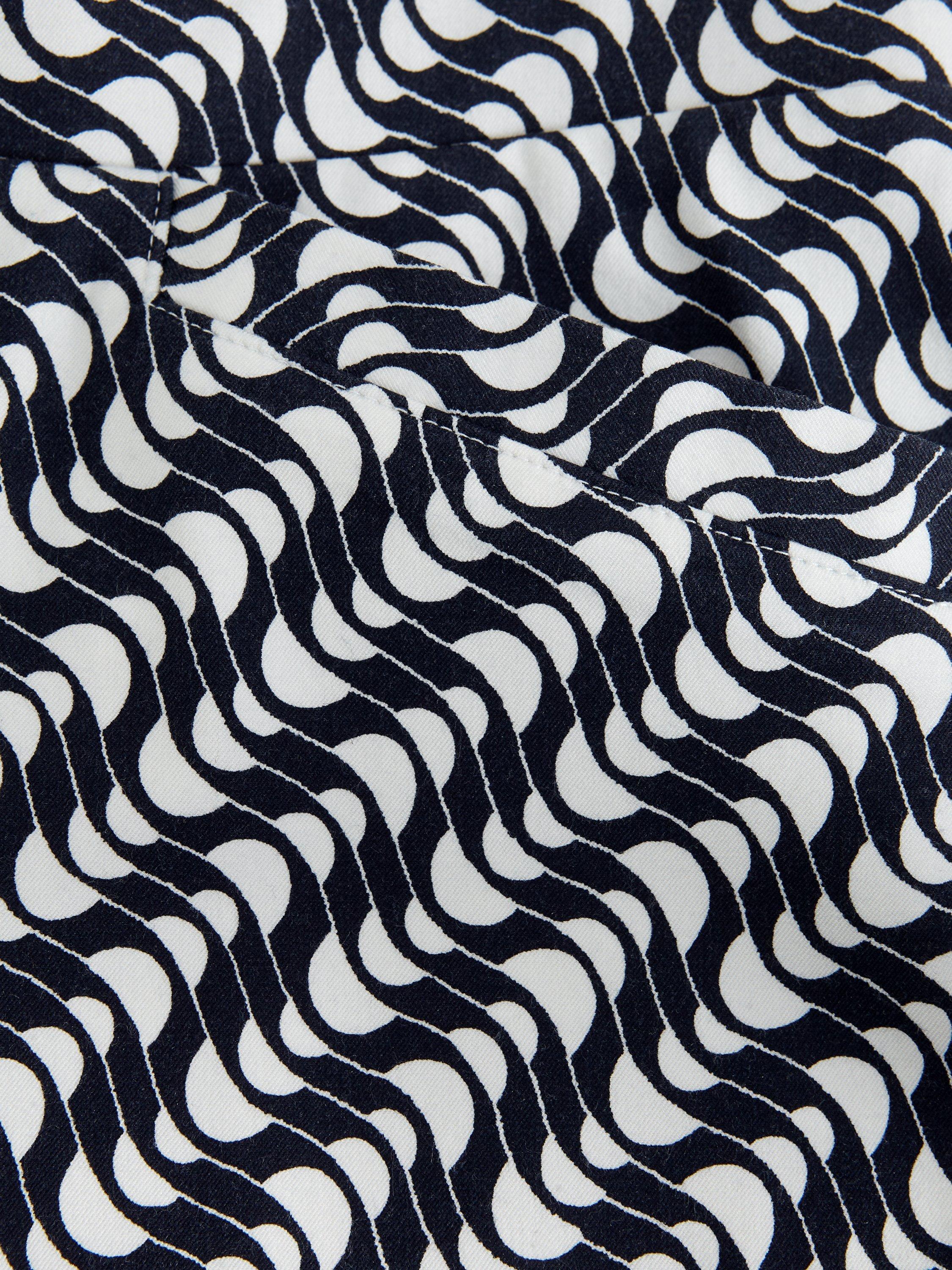 Product image 6 of 8, which shows Phase Eight Carmella Slim Cigarette Trousers, Navy/Ivory, 10