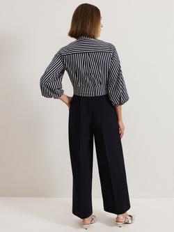 Phase Eight Bree Stripe Top Jumpsuit, Navy - view 2, Navy