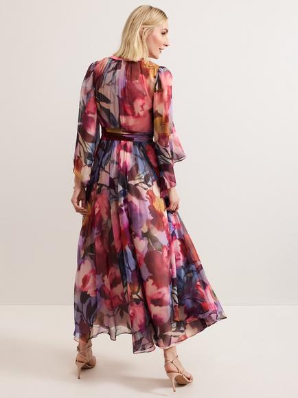 Phase Eight Collection 8 Willma Floral Dress, Multi - view 2, Multi