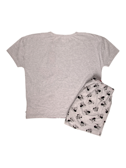 Brand Threads Disney Minnie Mouse Shortie Pyjama Set, Greym - view 2, Greym