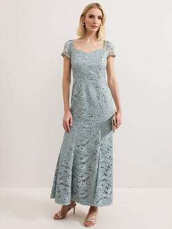 Phase Eight Phia Tux Lace Dress, Eau De Nil, Eau De Nil