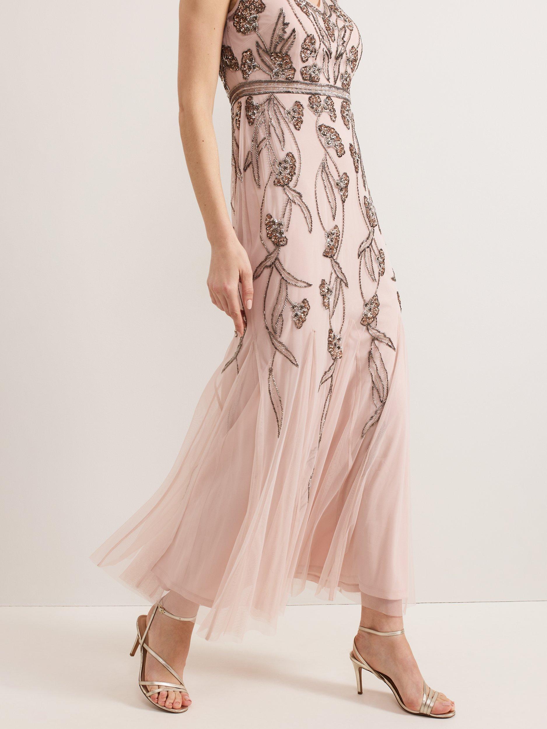 【関税込】PhaseEight ドレス☆Evonne Cap Sleeve Beaded Midi D Evonne Beaded Dress | Phase Eight ROW |