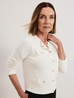 Phase Eight Kelley Knitted Jacket, Cream, Cream