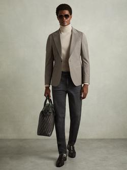 Reiss Maddison Tapered Slim-Fit Jeans, Washed Black