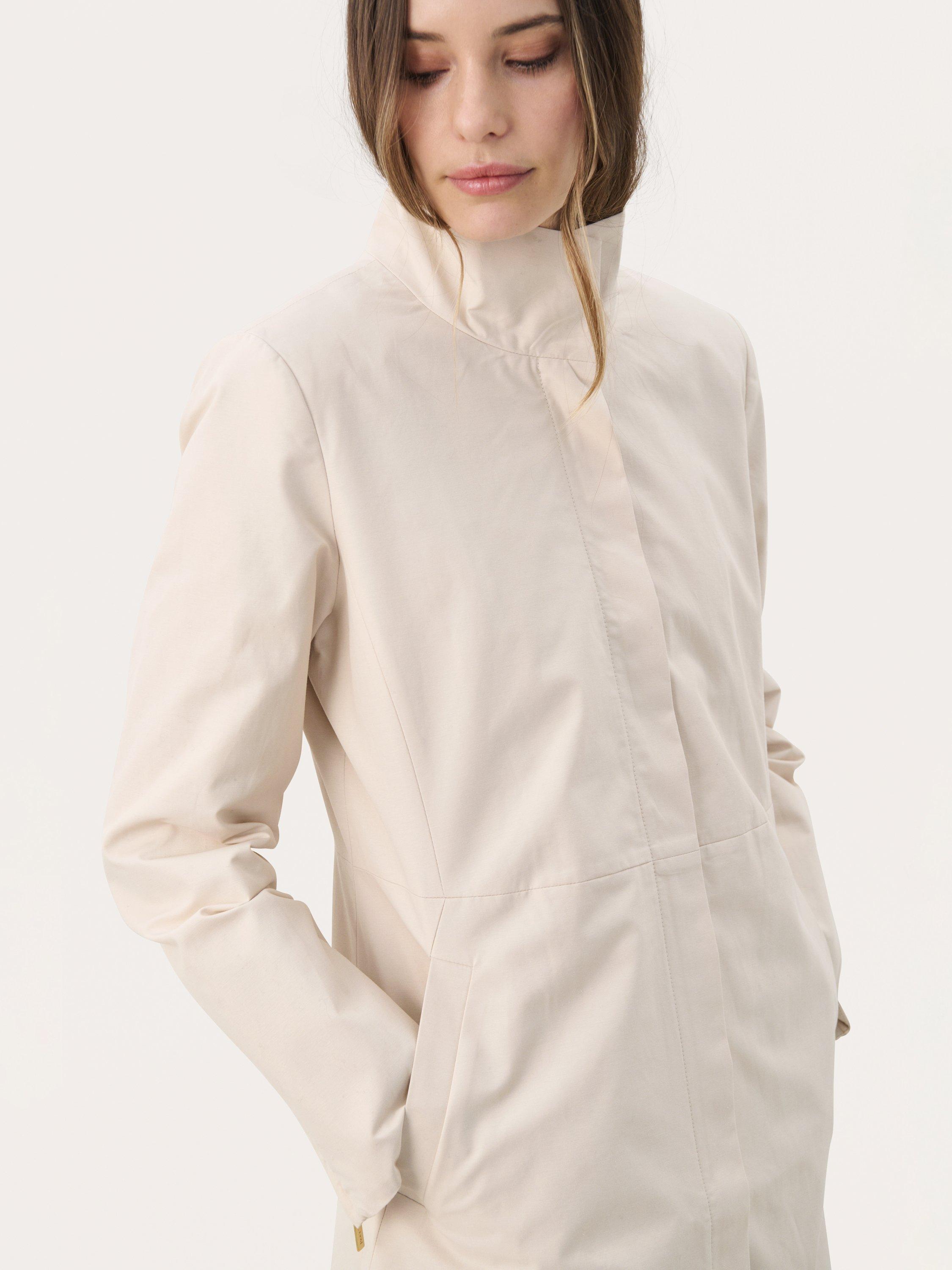 Product image 4 of 6, which shows Part Two Carvin High Neck Coat, French Oak, 14