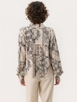 Part Two Najia Paisley Blouse, French Oak - view 2, French Oak
