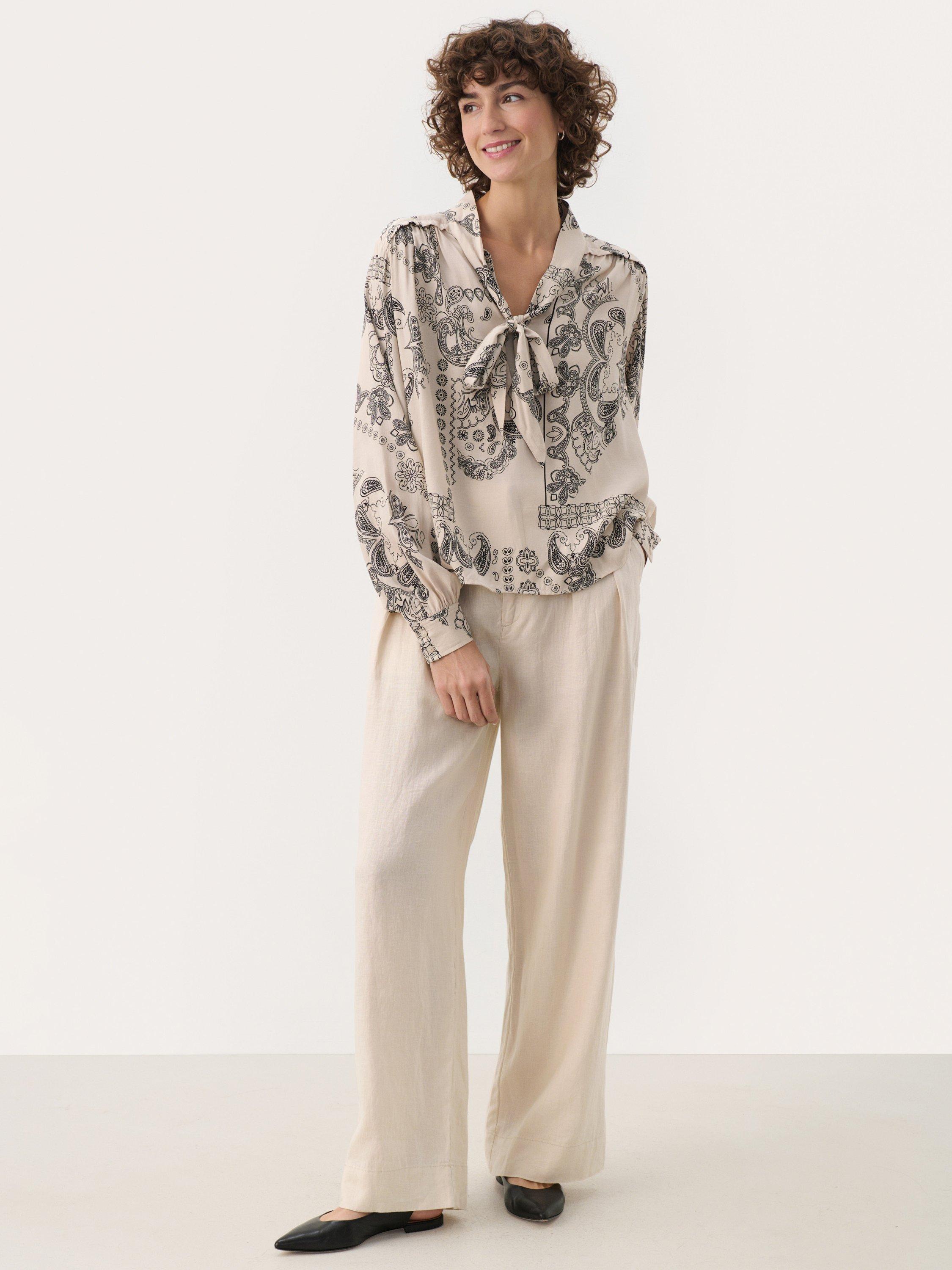 Product image 3 of 6, which shows Part Two Najia Paisley Blouse, French Oak, 8