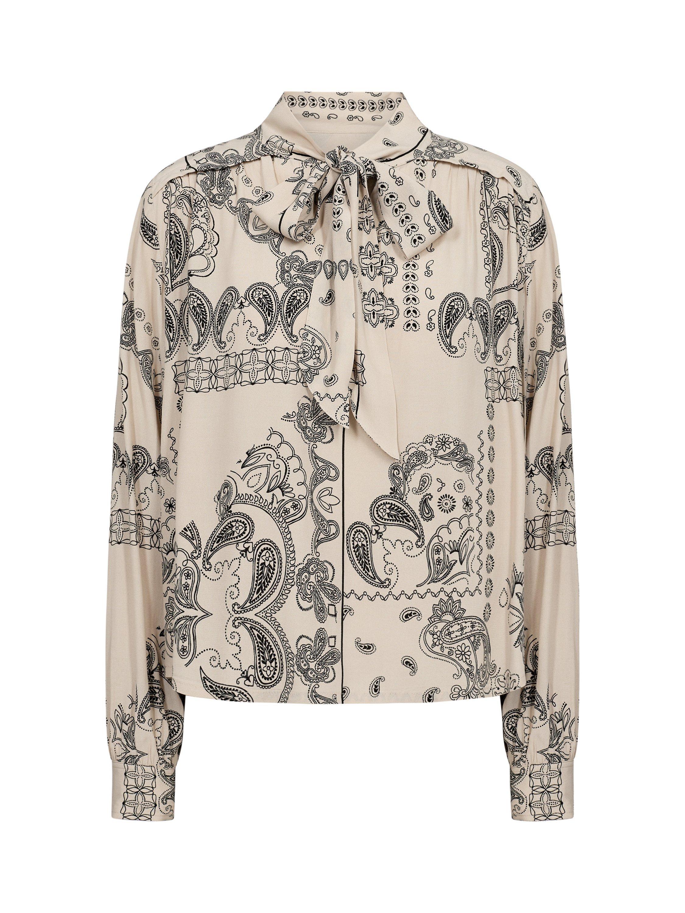 Product image 5 of 6, which shows Part Two Najia Paisley Blouse, French Oak, 8