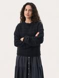 Part Two Noell Button Shoulder Jumper, Dark Navy