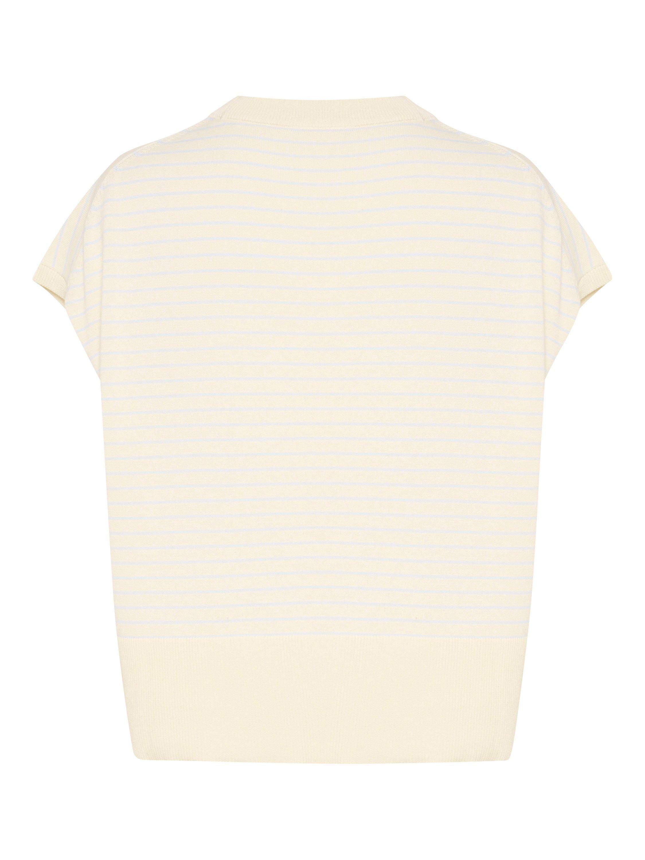 Product image 6 of 6, which shows Part Two Nataya Boxy Sleeveless Jumper, Blue/Whitecap Gray, XS