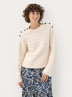 Part Two Noell Button Shoulder Jumper, Whitecap Gray