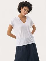 White V-Neck