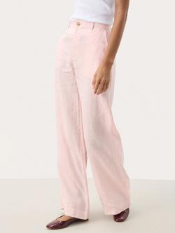 Part Two Ninnes Linen Relaxed Straight Leg Trousers, Lotus