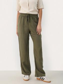 Part Two Eniola Linen Blend Trousers, Kalamata