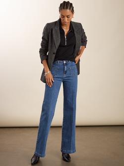 Baukjen Zip Collar Pure Organic Cotton Top - view 2, Caviar Black