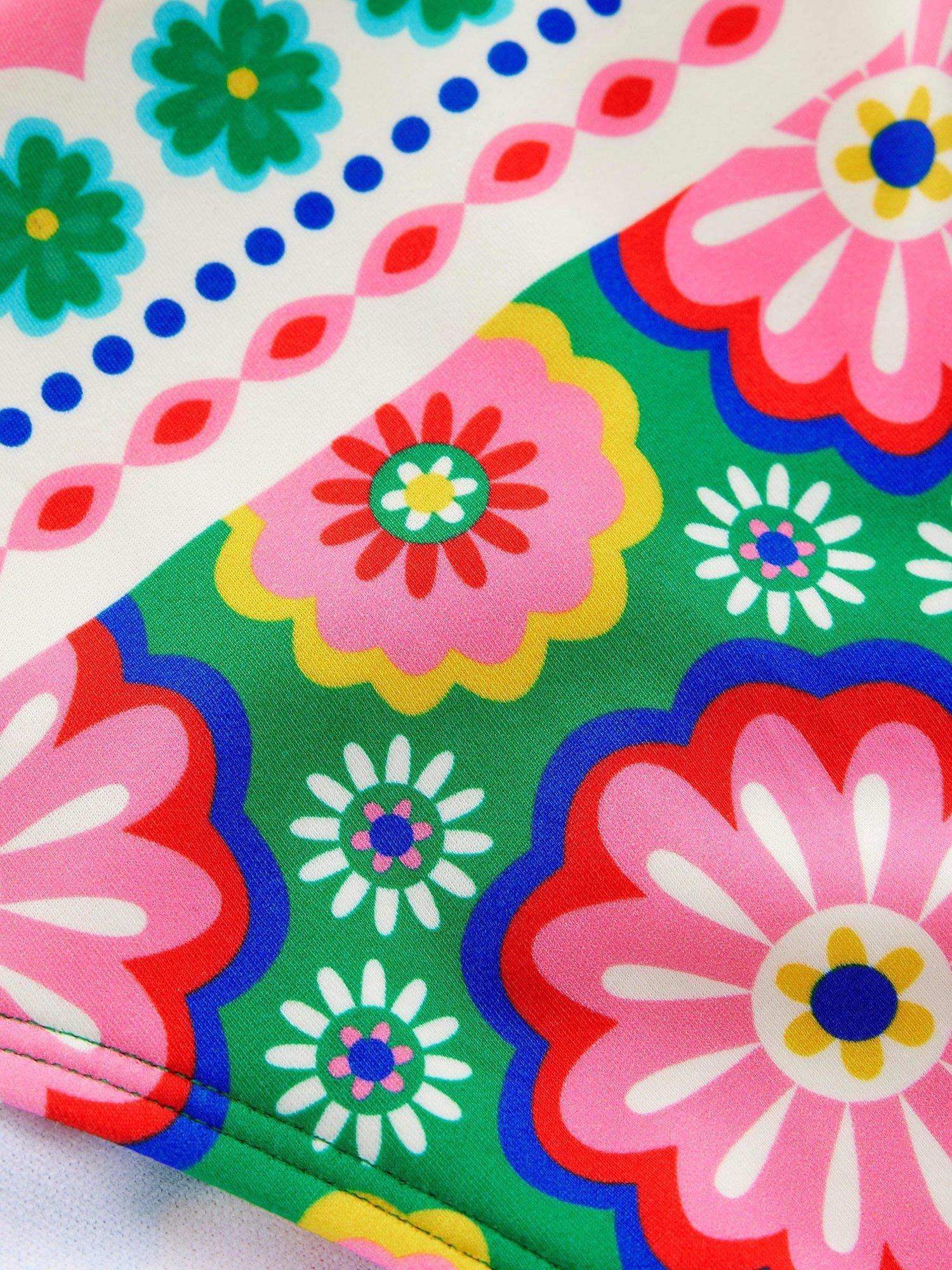 Product image 6 of 6, which shows Boden Porto Floral Bikini Bottoms, Multi, 10