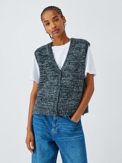 AND/OR Becca Textured Knit Vest, Blue Multi, Blue Multi