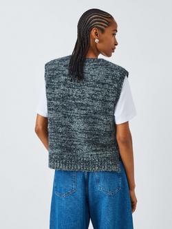 AND/OR Becca Textured Knit Vest, Blue Multi - view 2, Blue Multi