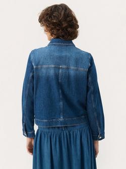 Part Two Nannie Boxy Denim Jacket, Medium Blue - view 2, Medium Blue