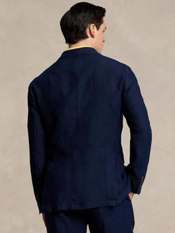 Ralph Lauren Linen Single Breasted Suit Jacket, Navy - view 2, Navy