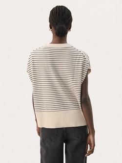 Part Two Nataya Boxy Sleeveless Jumper - view 2, Whitecap Gray/Multi