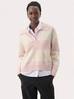 Part Two Elinda Stripe Jumper, Pink, Pink
